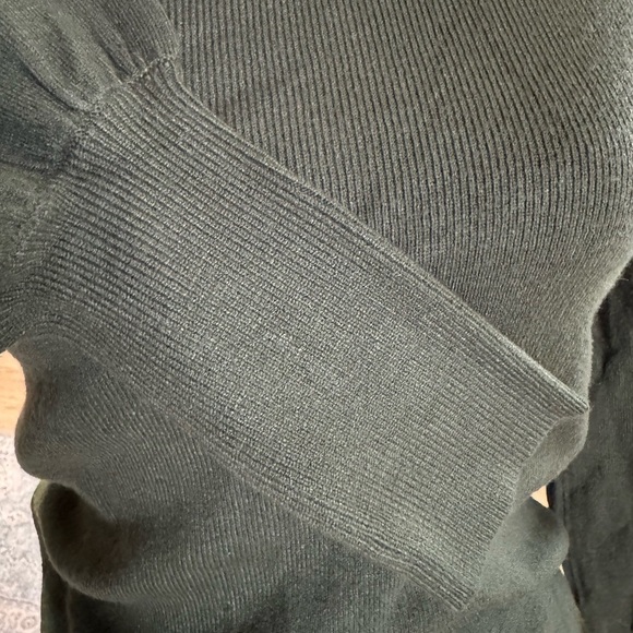 Olive Green Sweater Long Sleeve Dress Size Medium NWOT - Picture 4 of 5